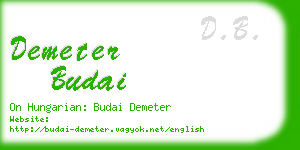 demeter budai business card